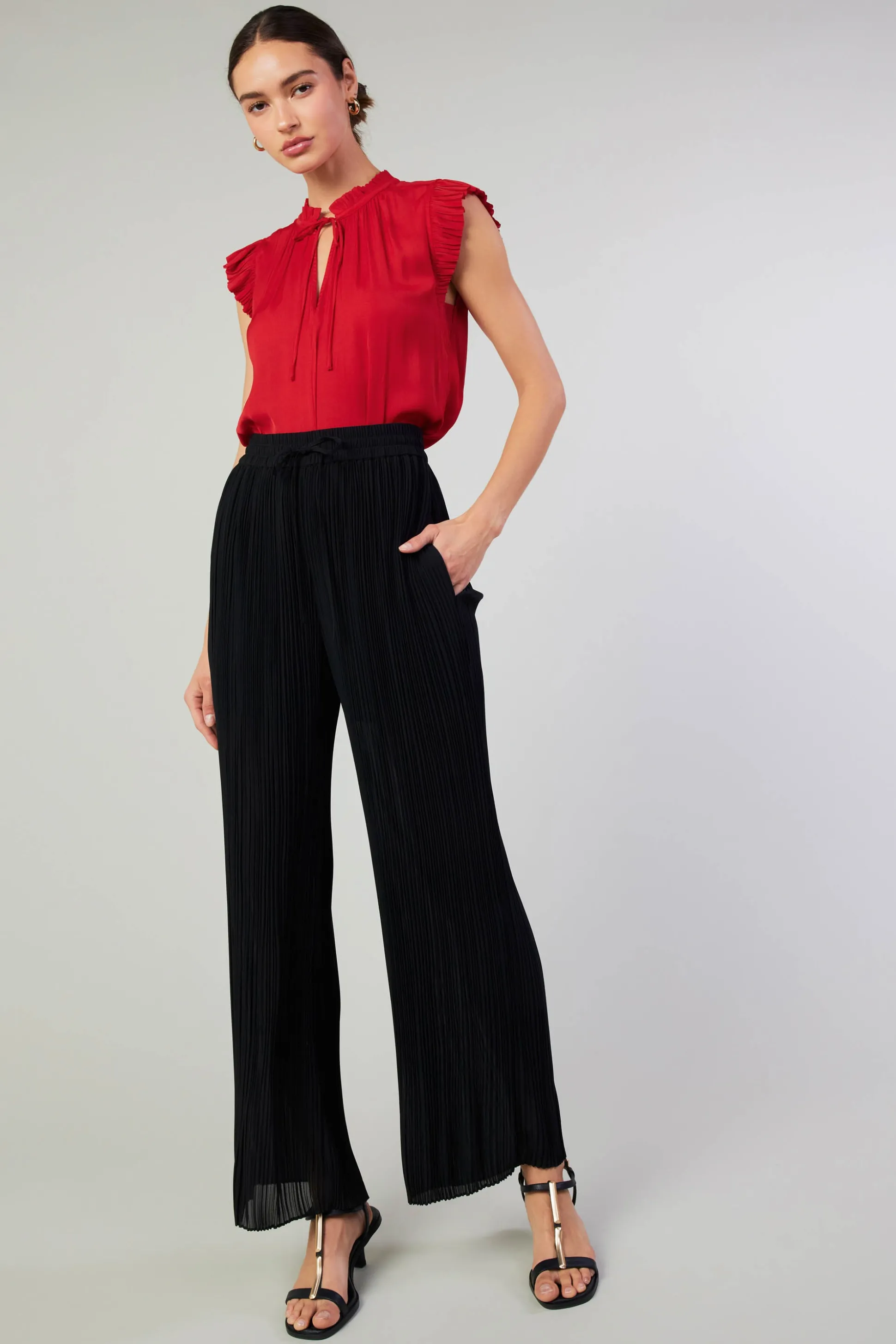 Pleated Pullover Pants<Current Air Sale