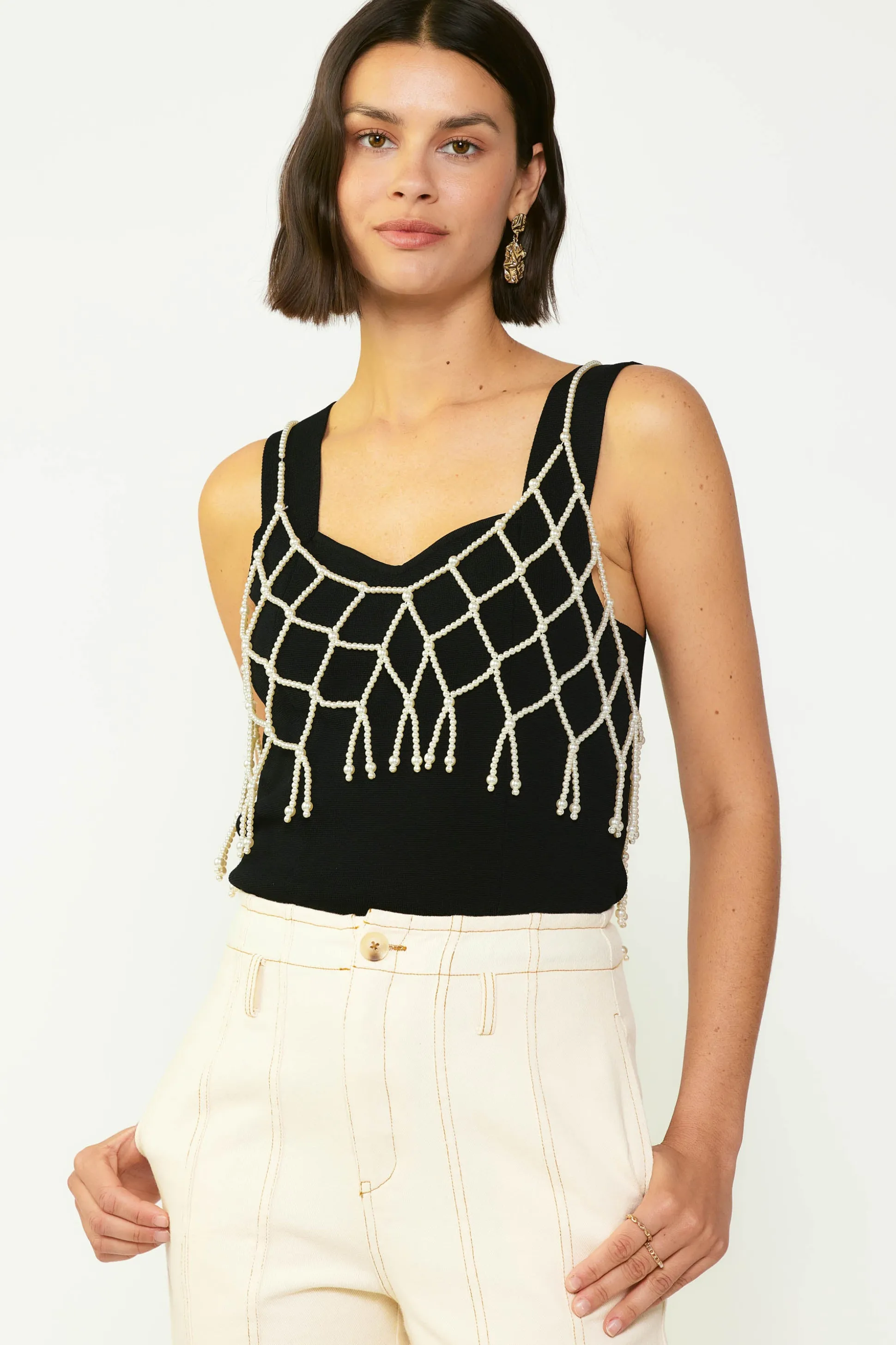Beaded Pearl Cami<Current Air Best