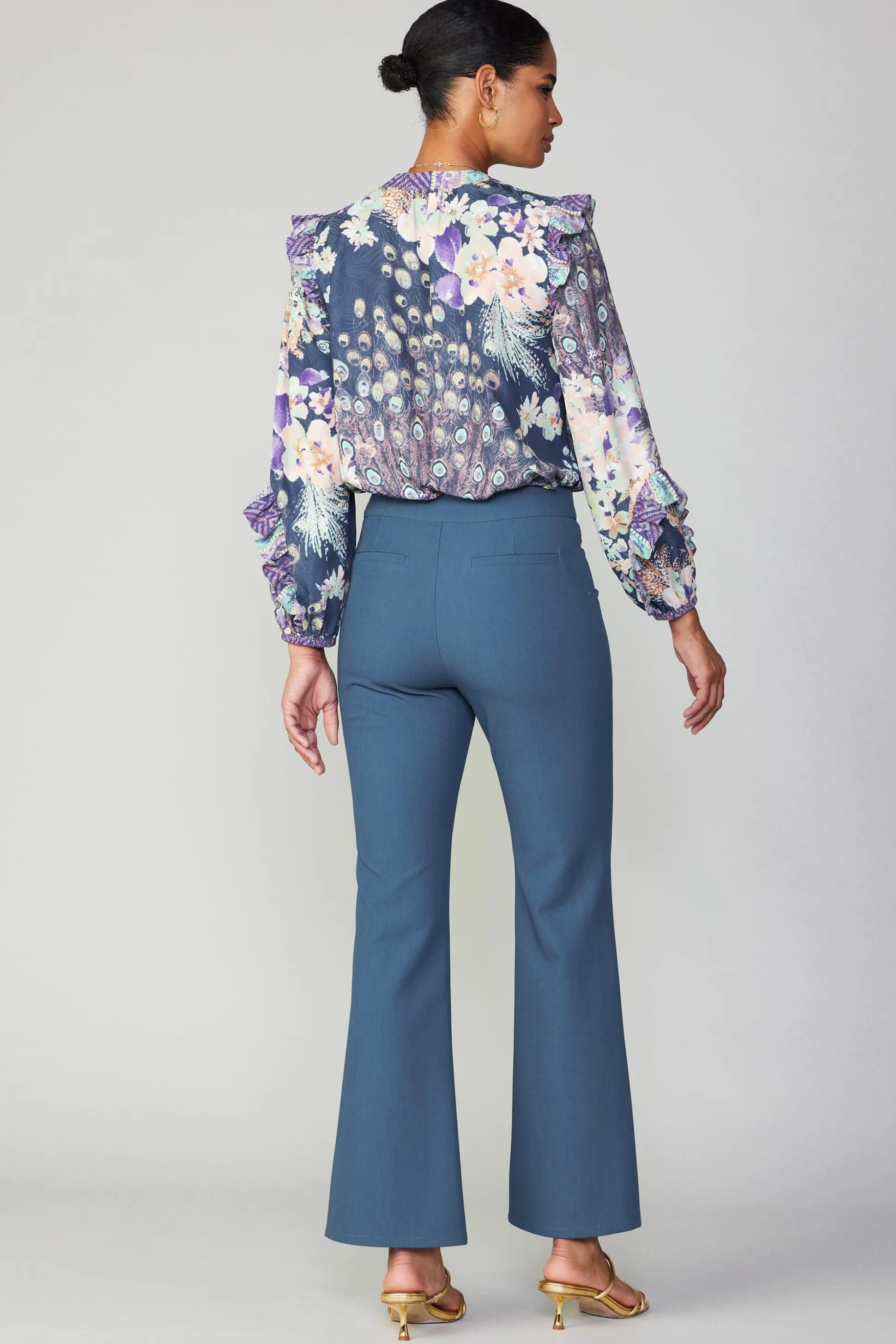 Pintucked Split Hem Pant<Current Air Discount