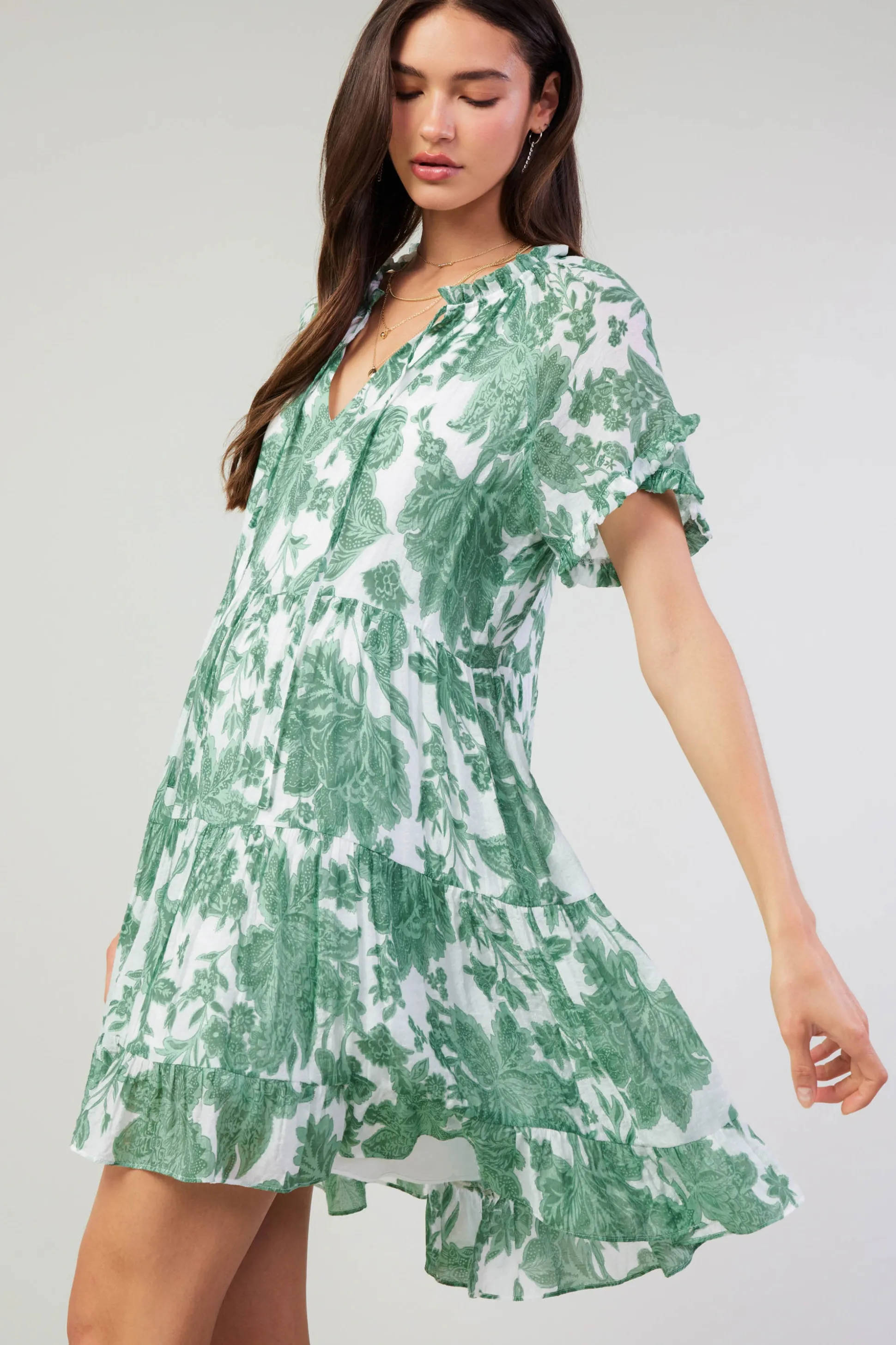 Tulip Jacquard Mini Dress<Current Air Hot