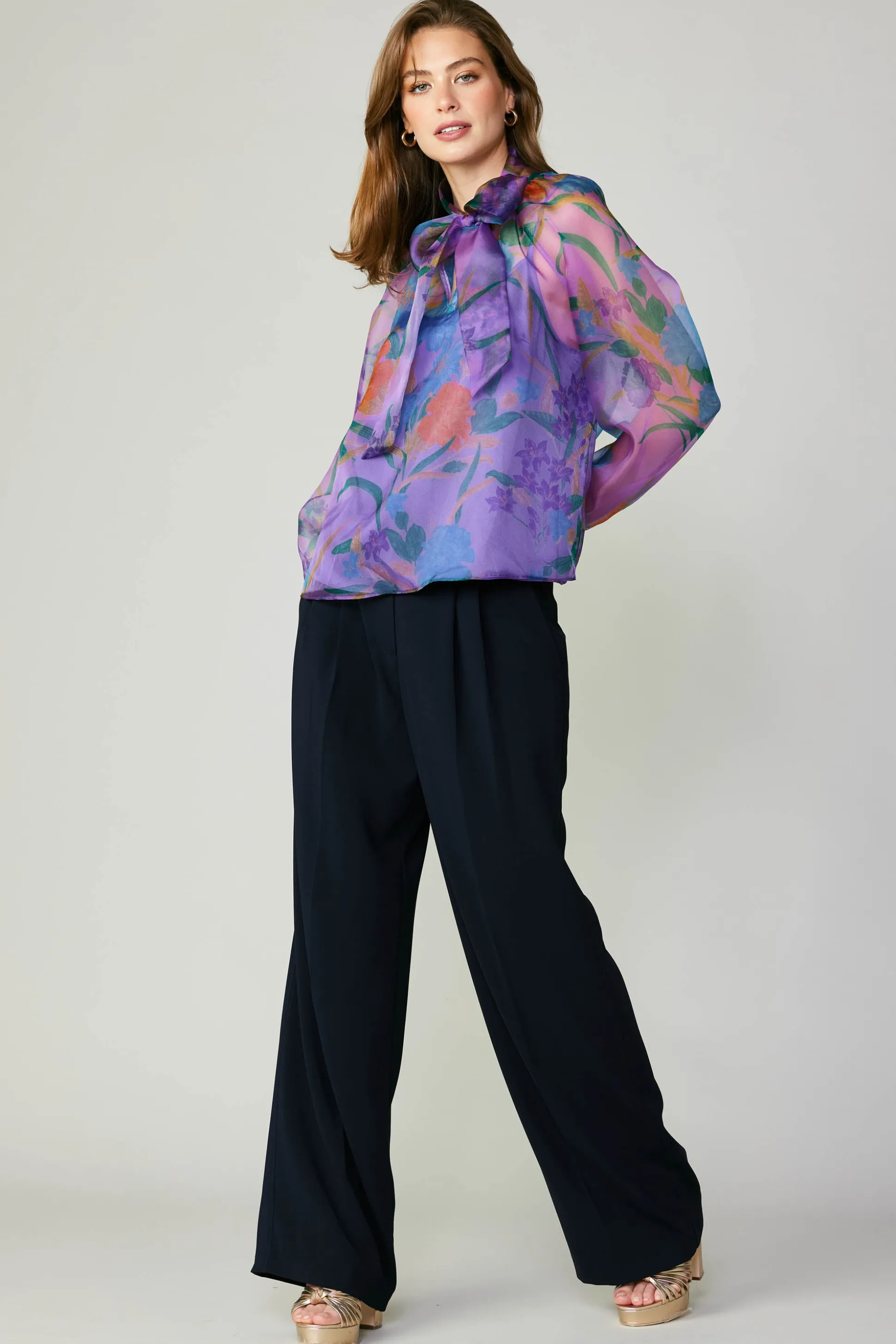 Floral Organza Blouse<Current Air Outlet