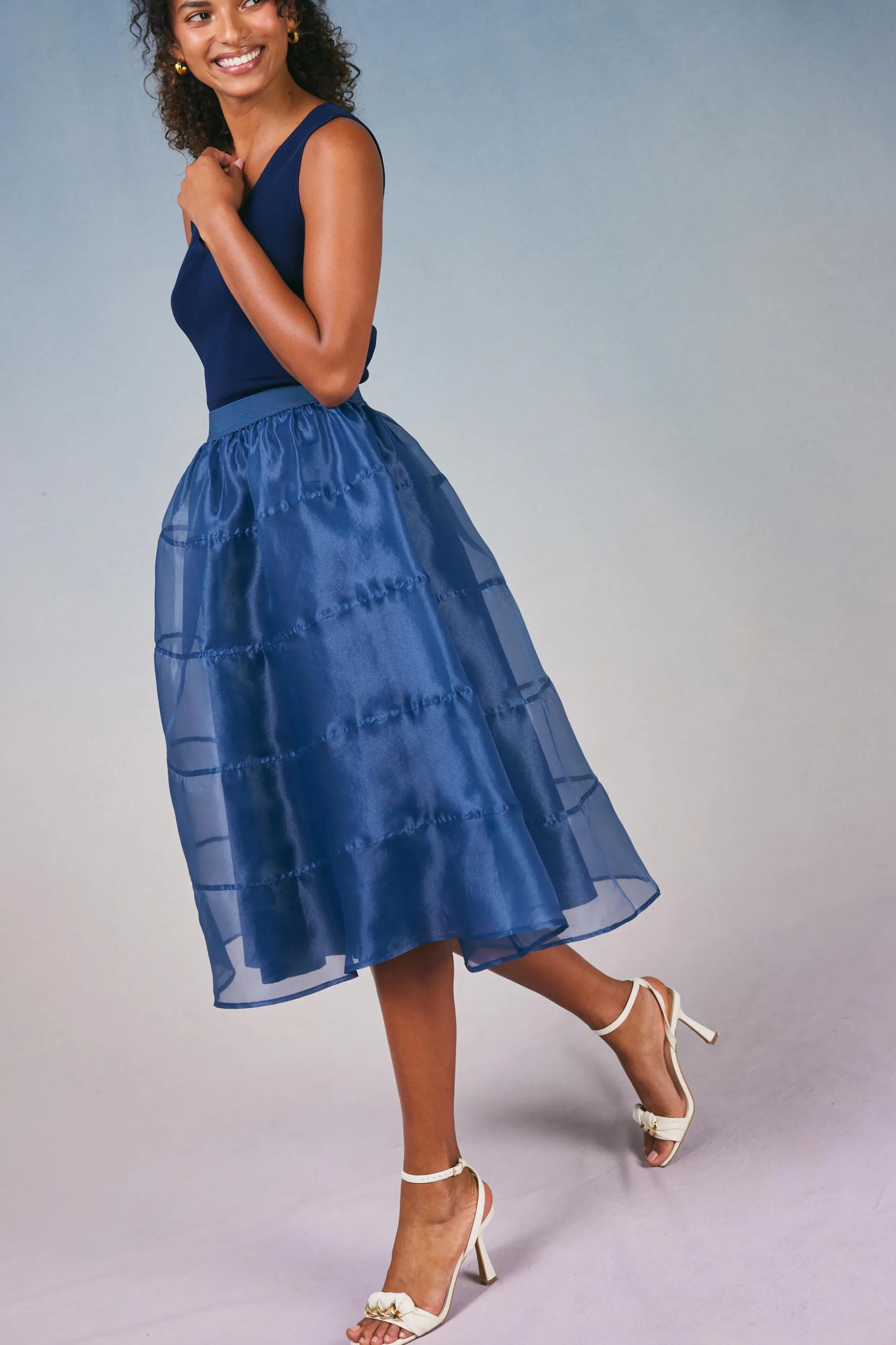 Lined Organza Skirt<Current Air Clearance