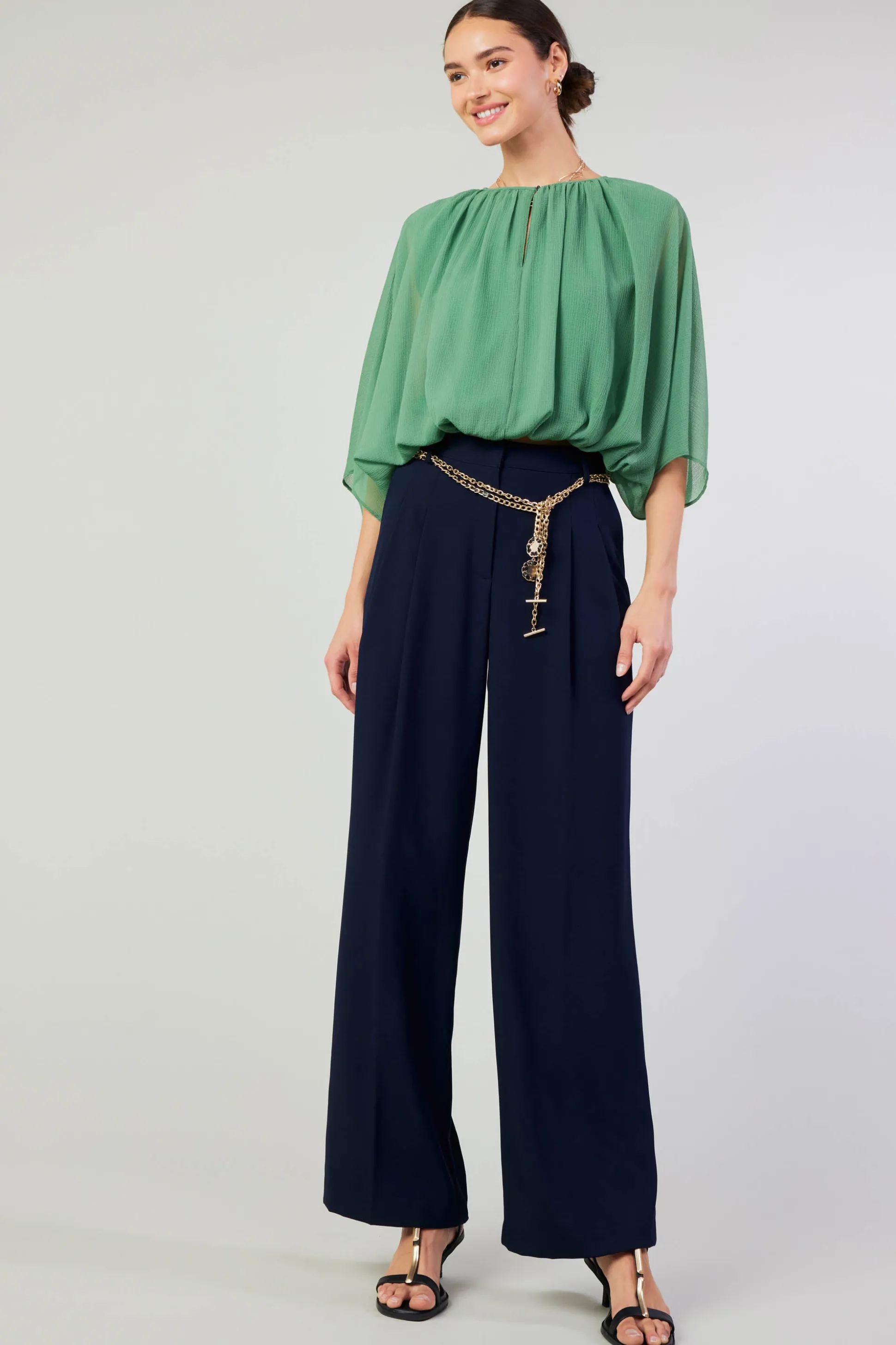 Alessia Dolman Sleeved Blouse<Current Air Best