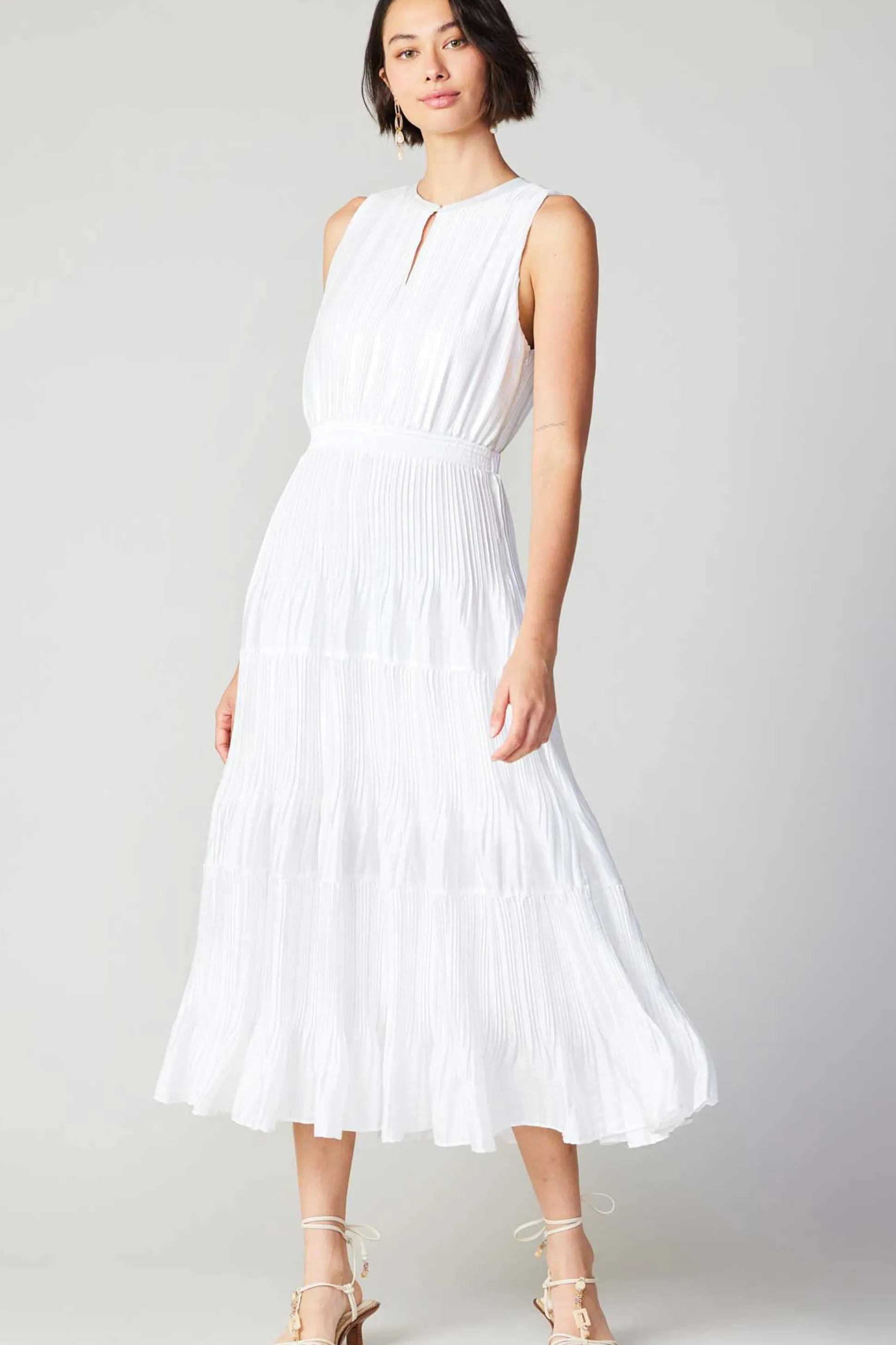 Pleated Sleeveless Maxi Dress<Current Air New