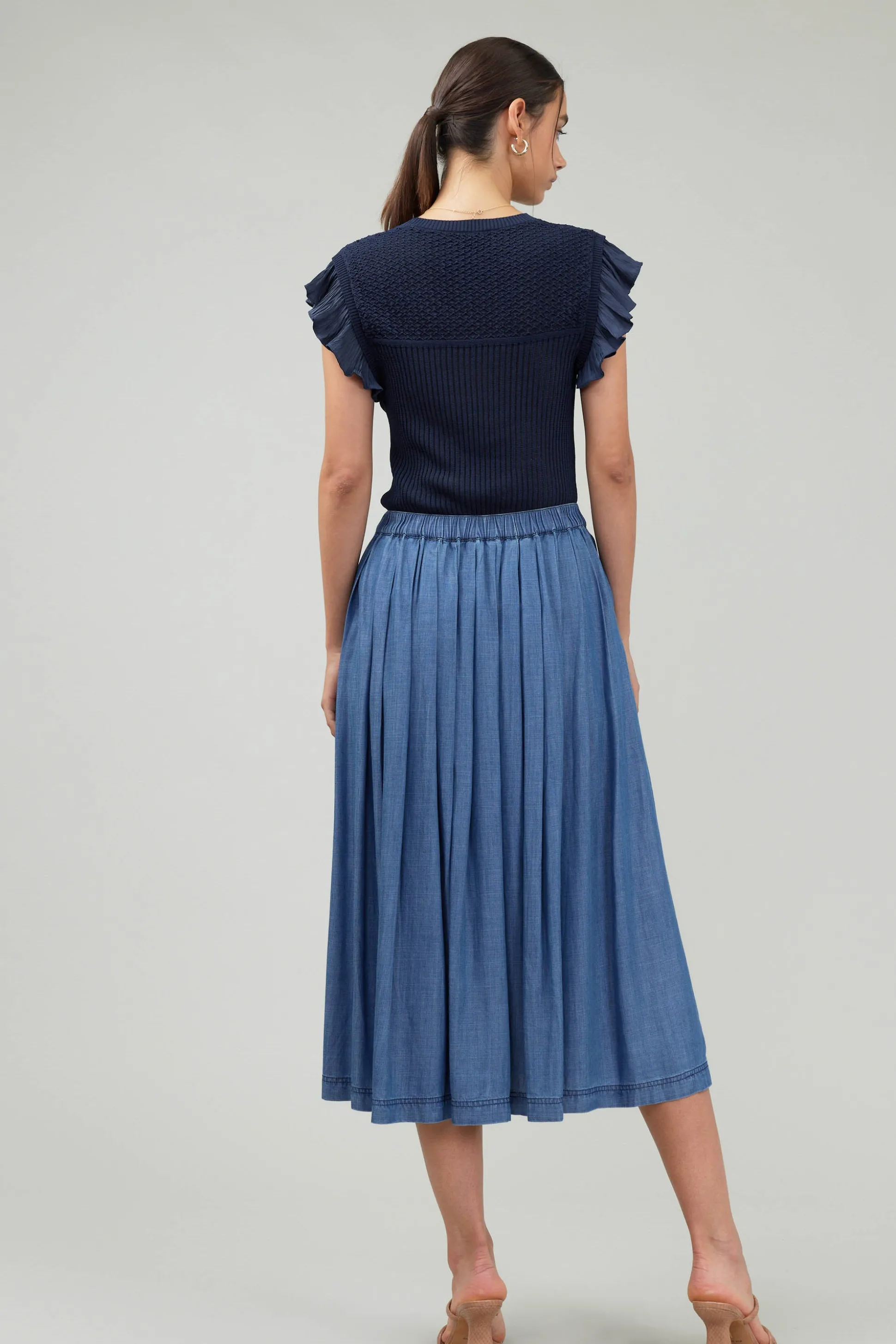 Box Pleat Skirt<Current Air Online