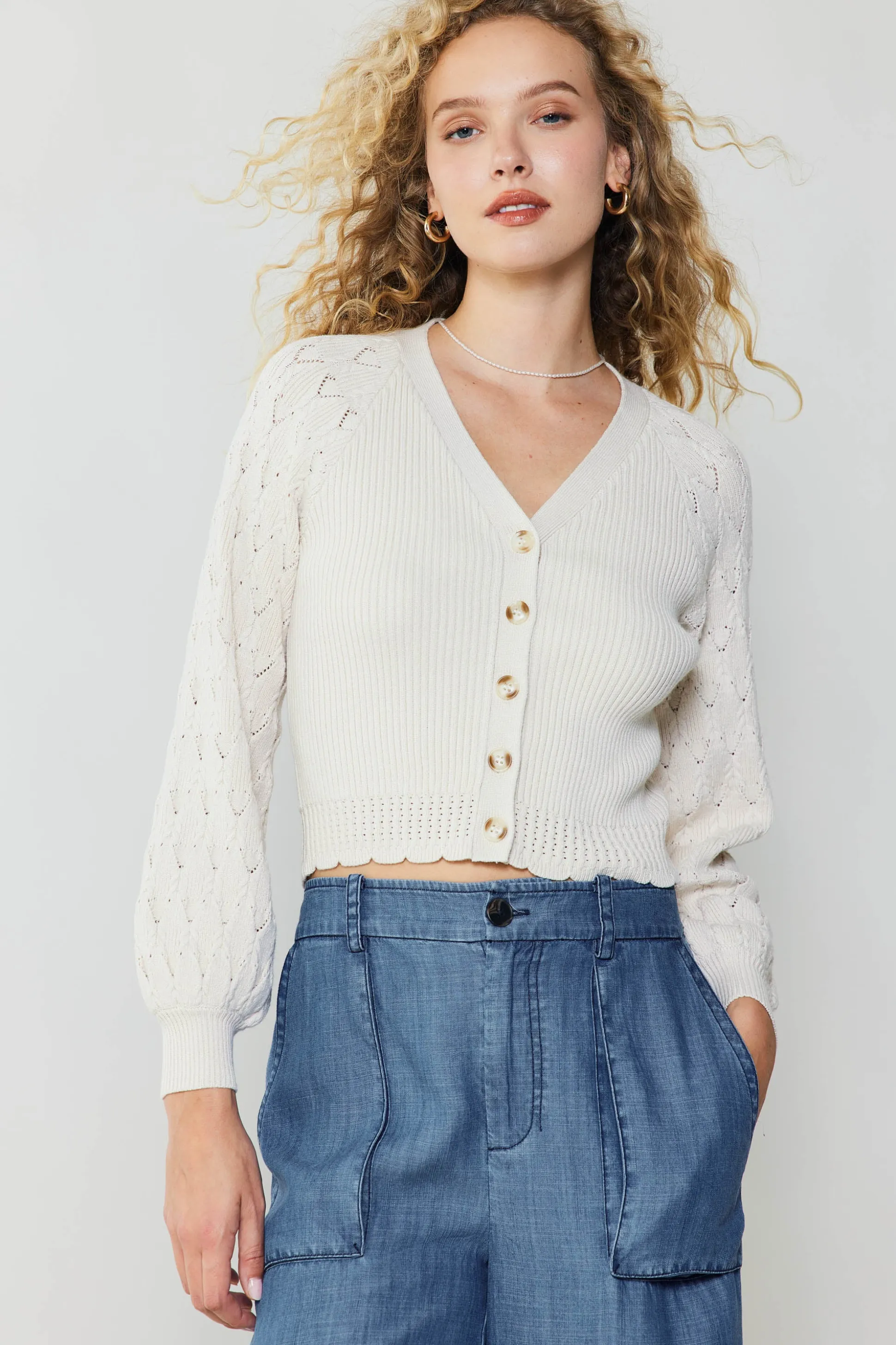 Button Cardigan<Current Air Sale