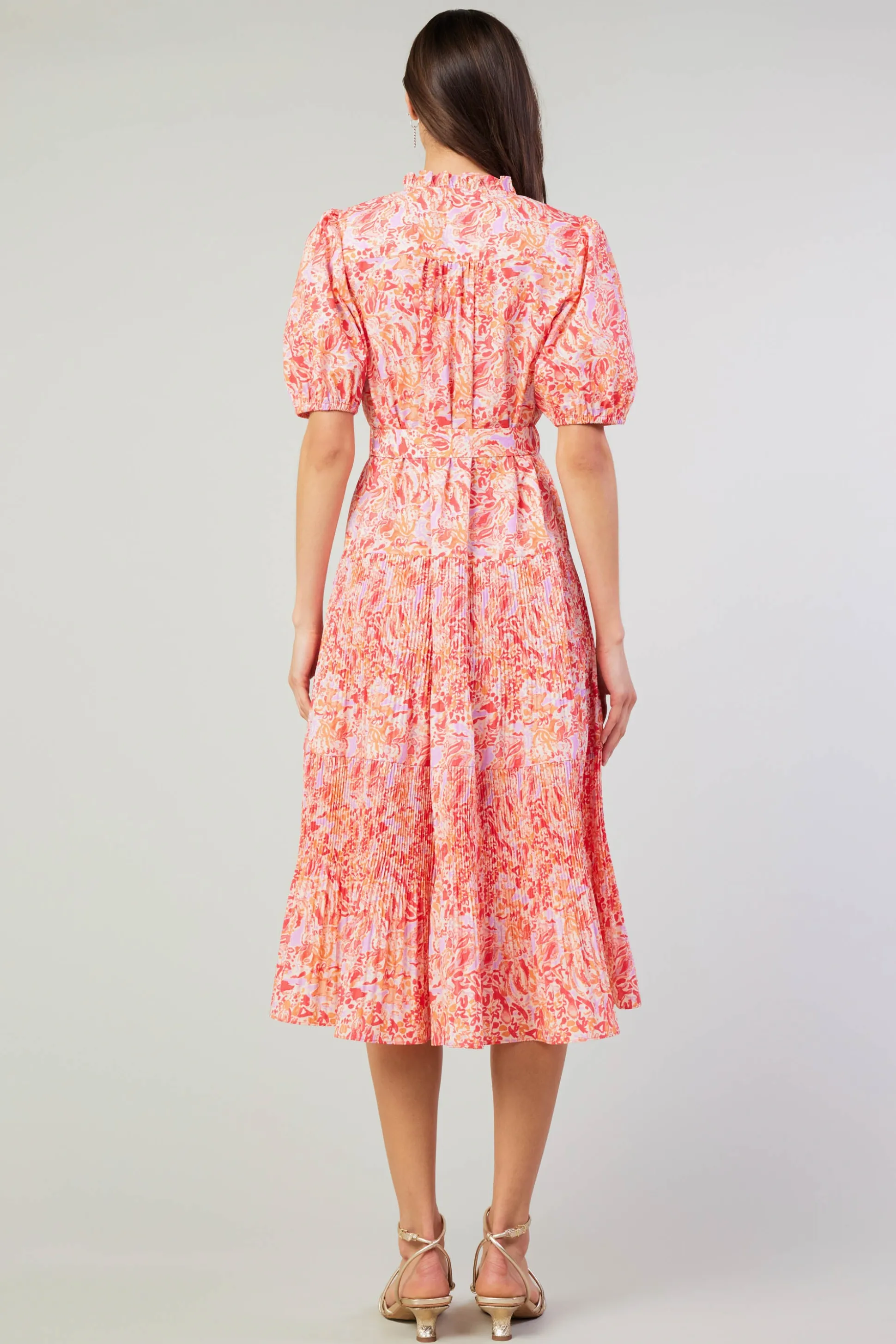 Ilana Pleated Midi Dress<Current Air Clearance