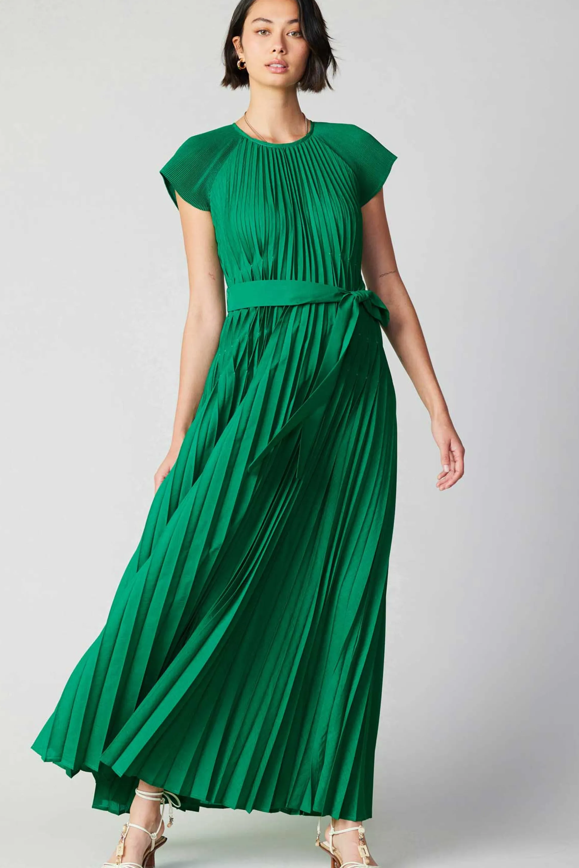 Mona Pleated Maxi Dress<Current Air Outlet