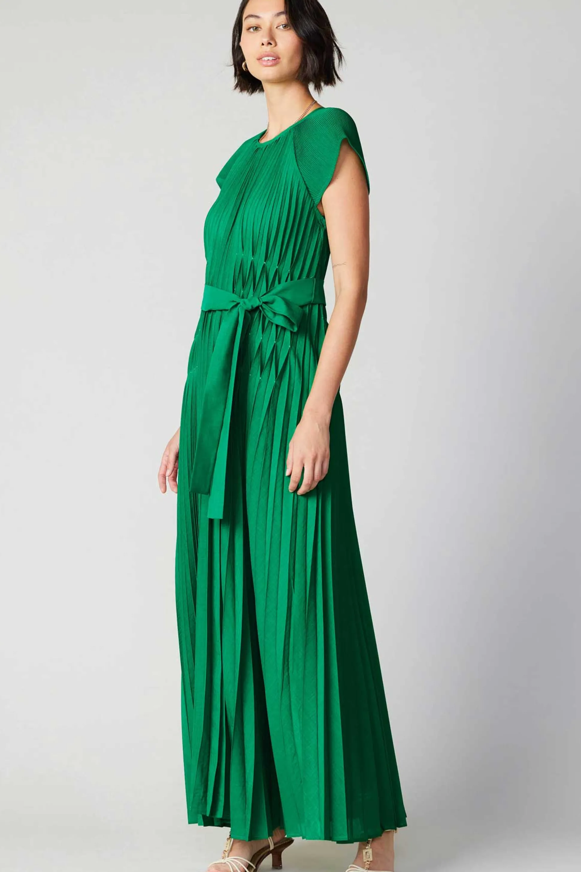Mona Pleated Maxi Dress<Current Air Outlet