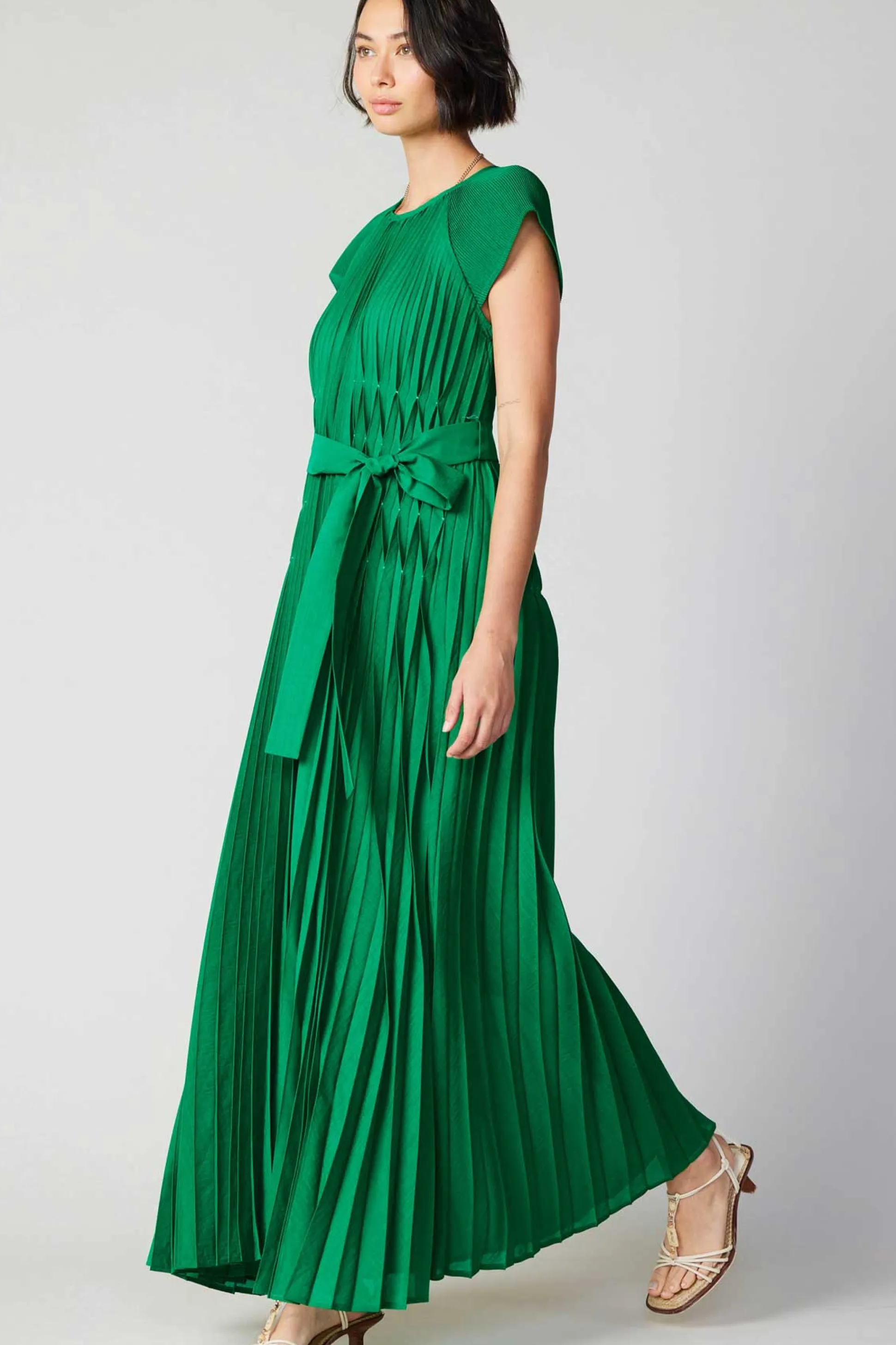 Mona Pleated Maxi Dress<Current Air Outlet