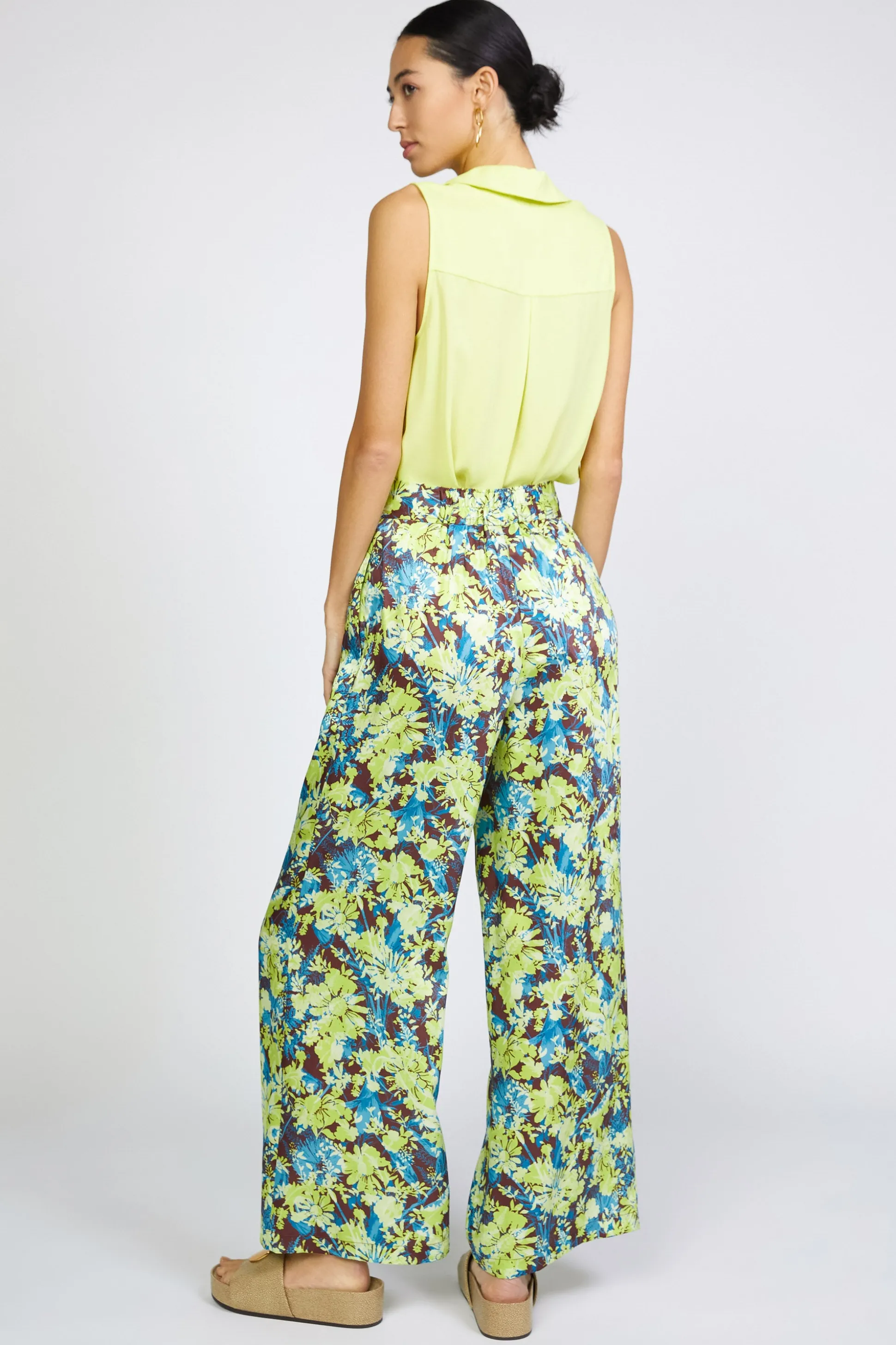 Floral Print Wide Pants<Current Air New