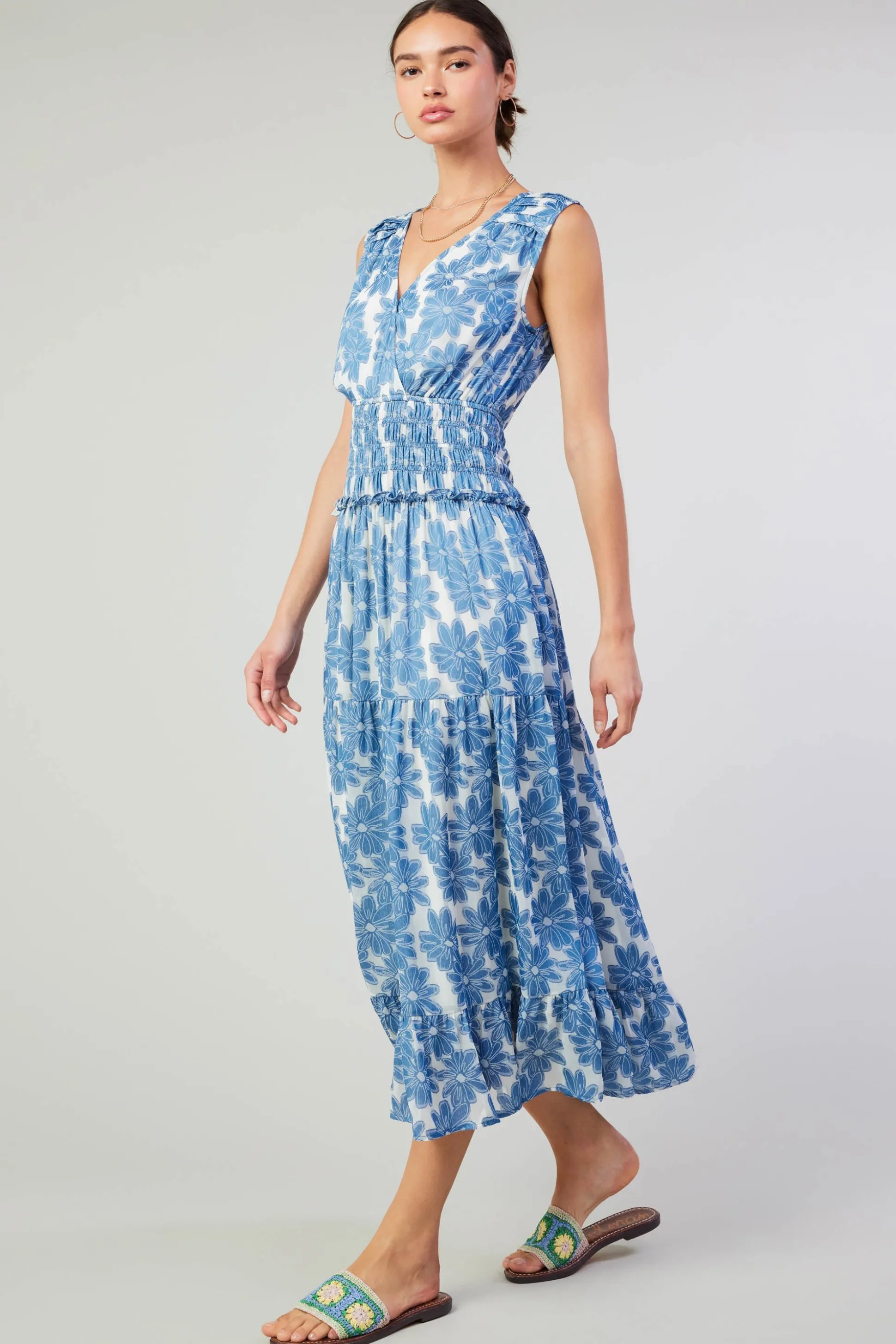 Daisy Jacquard Maxi Dress<Current Air Discount