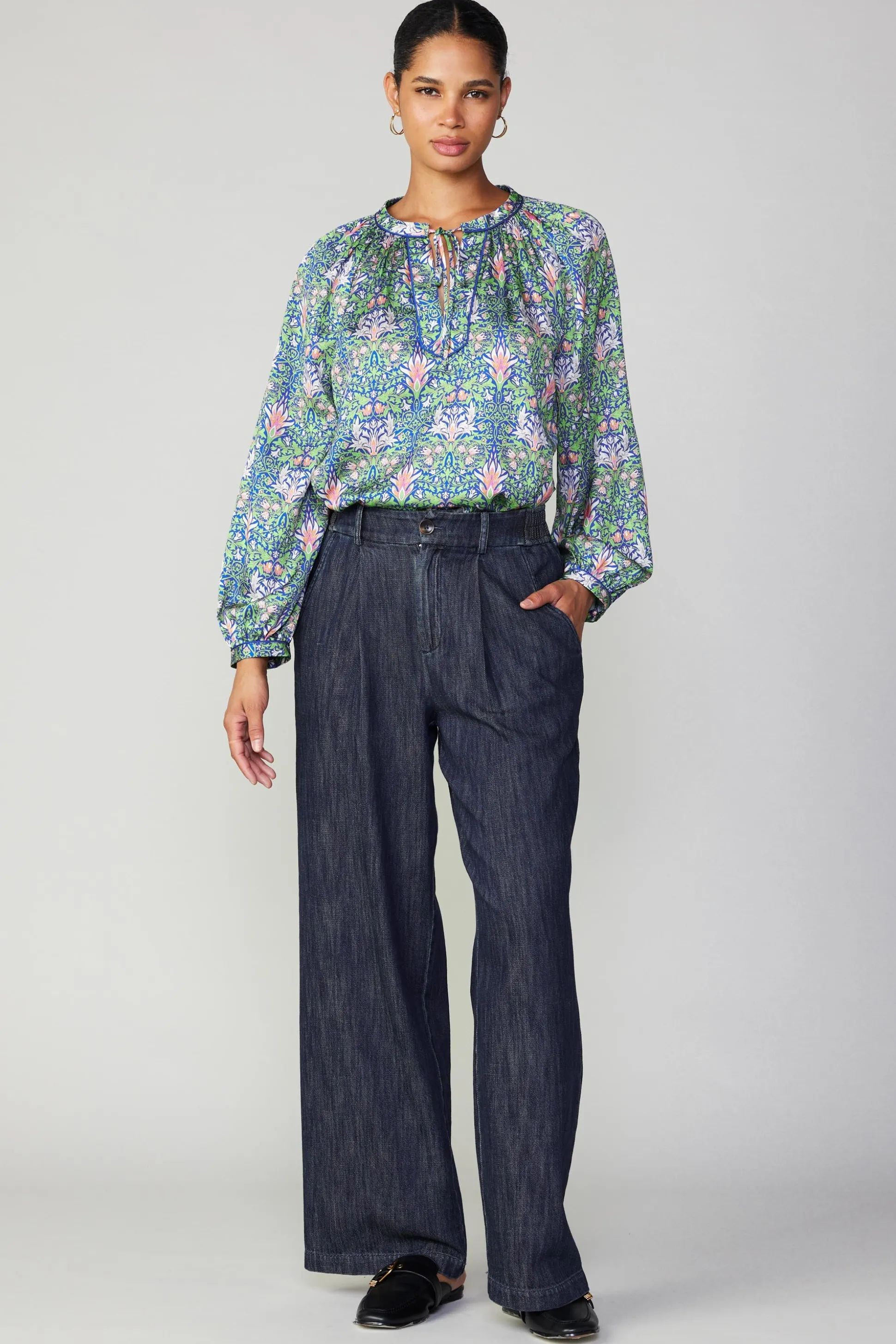 Wide Leg Denim Pants<Current Air New
