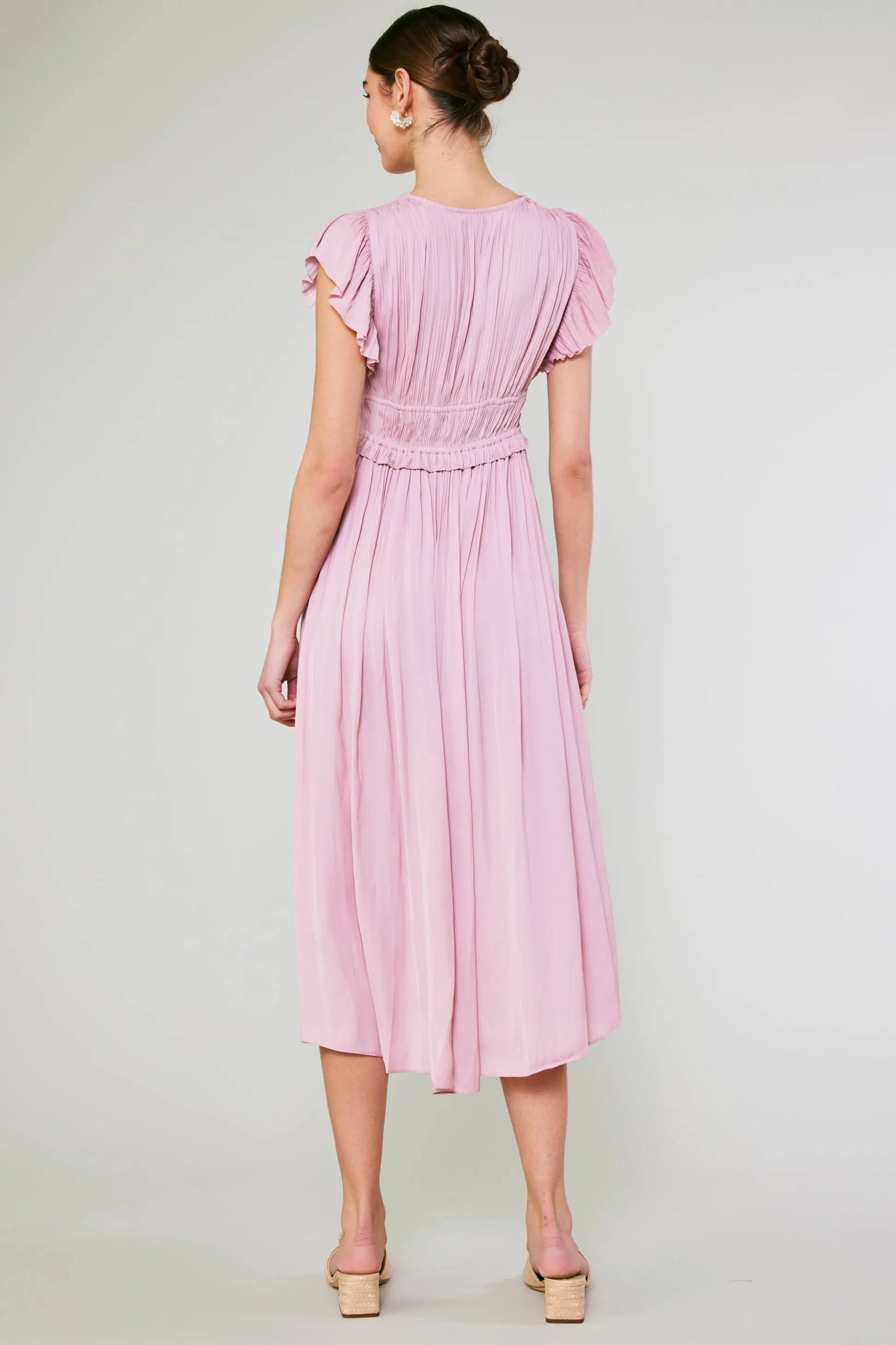 Mara Pleated Maxi Dress<Current Air Hot
